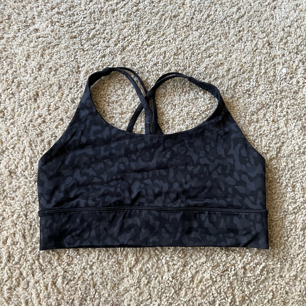 Grey camo 
 Lululemon Wunder Train Bra - size 10